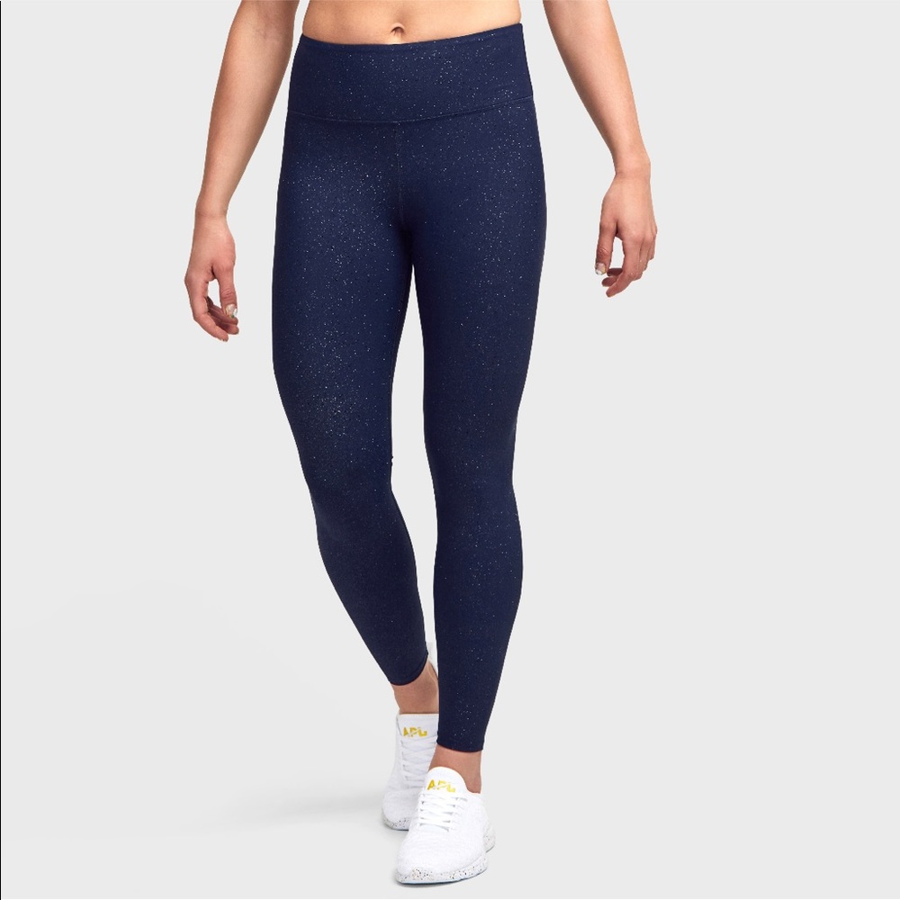 Soul by soul cycle navy glitter tight size M